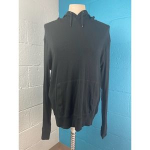 Large black Ralph Lauren, black label, longsleeve, lightweight hoodie